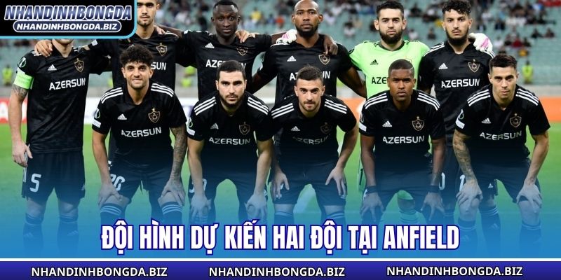 Đội hình dự kiến hai đội tại Anfield