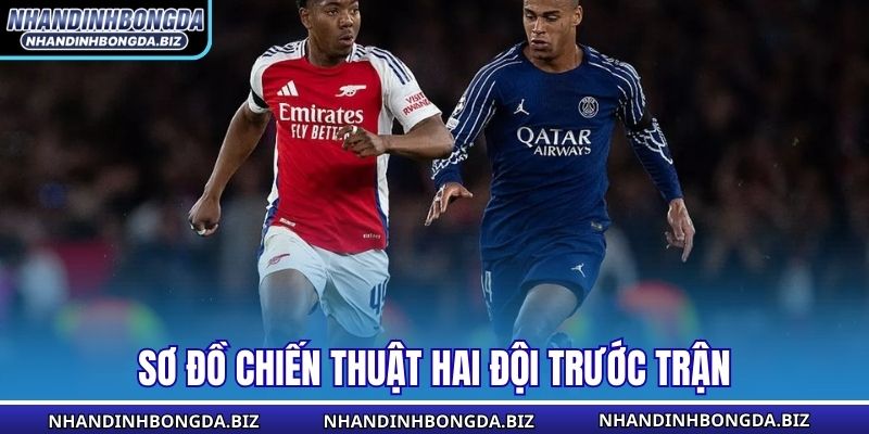 Sơ đồ chiến thuật hai đội trước trận